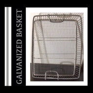 GALVANIZED STORAGE / ORGANGIZER SERVING  “BASKET”