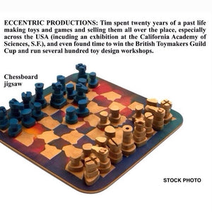 ECCENTRIC PRODUCTIONS JIGSAW CHESS CHECKER SET