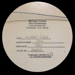 MICHAEL CRAVEN FINE PHOTOGRAPHY “NIGHT CAPS” (mushrooms) 56/250