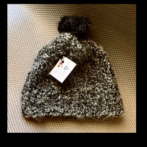 K1P2 charcoal tweed hat - 213