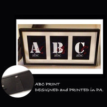 Load image into Gallery viewer, MATTED and FRAMED ABC for KIDS.
