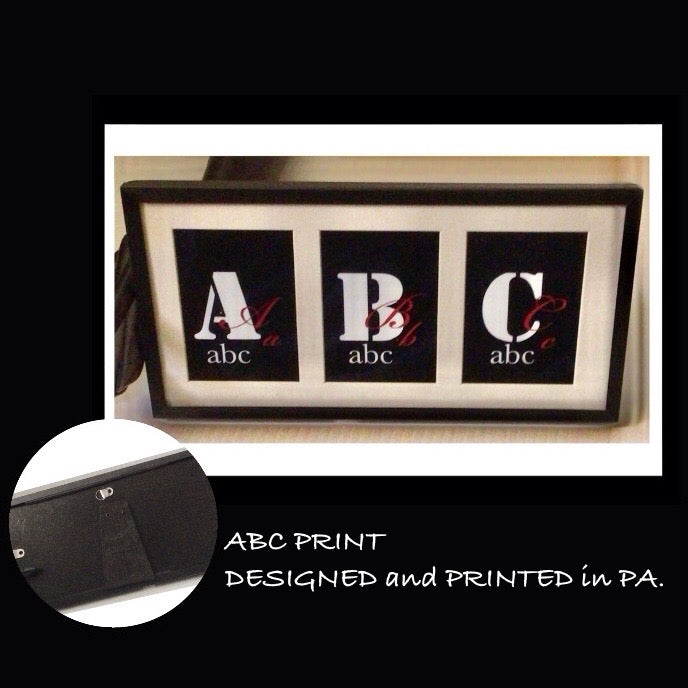 MATTED and FRAMED ABC for KIDS.