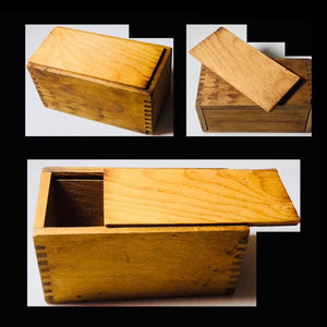 SMALL VINTAGE  STORAGE  BOXES … SEA GRASS AND WOOD