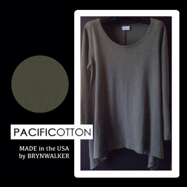 PACIFICOTTON  by BRYNWALKER  long top ..BS