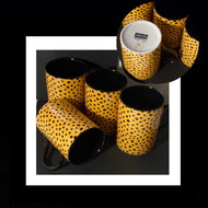 VINTAGE DEPARTMENT 56 McNUTTS POLKA DOT MUGS