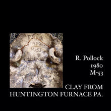 Load image into Gallery viewer, R.POLLOK CLAY SCULPTURE FACE HANDMADE IN PA.
