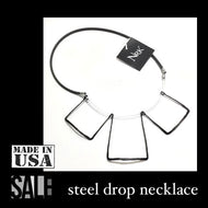 NRK  STEEL DROP NECKLACE