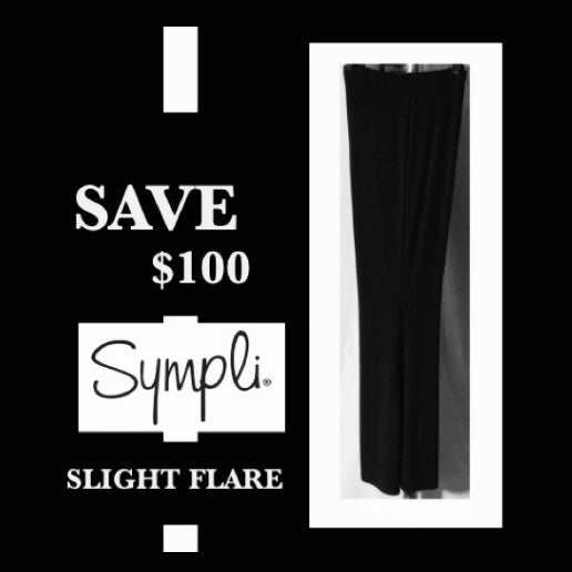 SYMPLI   slight flare PANT - SZ 16