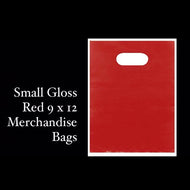 GLOSS RED MERCHANDISE BAGS