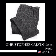CHRISTOPHER CALVIN  LINEN BLEND PANT