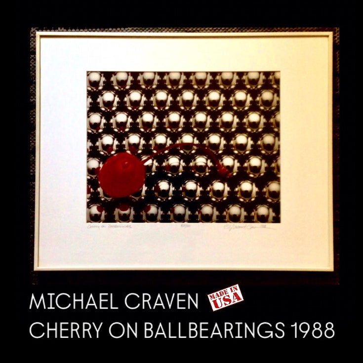 MICHAEL CRAVEN FINE PHOTOGRAPHY 1988  “CHERRY ON BALLBEARINGS” 82/100