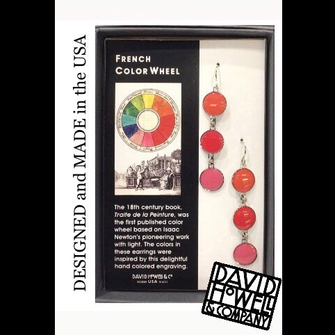 DAVID HOWELL French color wheel EARRINGS