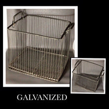 Load image into Gallery viewer, GALVANIZED STORAGE / ORGANGIZER  “BASKET”
