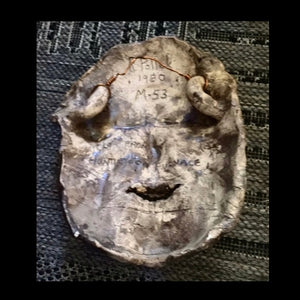 R.POLLOK CLAY SCULPTURE FACE HANDMADE IN PA.