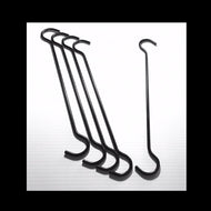 12” BLACK S-HOOKS…5pc -