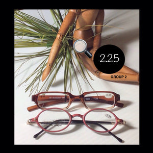 2 pair READING GLASSES  …..  2.25