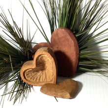 Load image into Gallery viewer, Wood hearts  - handmade in Pa.
