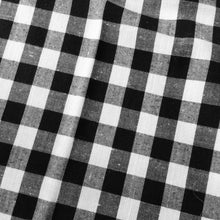 Load image into Gallery viewer, BLACK and WHITE CHECK TABLECLOTHS
