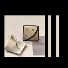 Load image into Gallery viewer, mixed metal USA MADE SQUARE  EARRINGS
