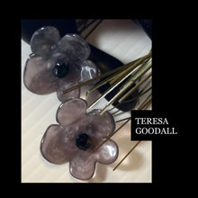Load image into Gallery viewer, Teresa Goodall Post Earring…..smokey petal
