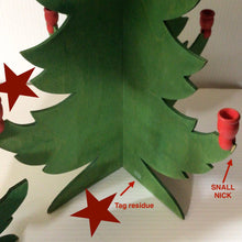 Load image into Gallery viewer, VINTAGE 2 piece SWEEDISH WOODEN CHRISTMAS TREES MADE IN SWEEDEN
