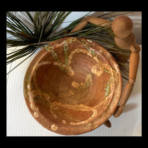 POTTERY -  USA MADE SMALL rustic bowl