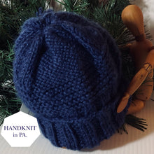 Load image into Gallery viewer, K1P2 child’s  NAVY HANDKNIT in PA. hat
