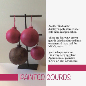PAINTED GOURD ORNAMENTS