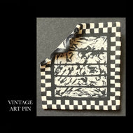 USA HANDMADE VINTAGE ARTSY PIN