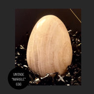 VINTAGE HANDMADE SOLID “marble” EGG