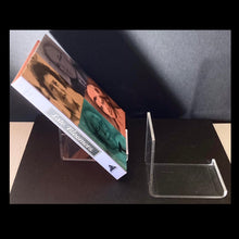 Load image into Gallery viewer, 2 small CLEAR ACRYLIC MINI DISPLAY EASELS
