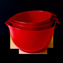 Load image into Gallery viewer, 3 NESTED COPCO RED MIXING BOWLS  - PO
