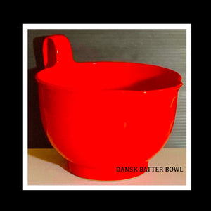 3 NESTED COPCO RED MIXING BOWLS  - PO