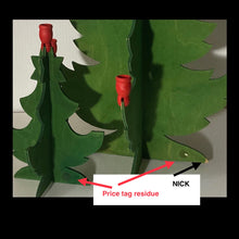 Load image into Gallery viewer, VINTAGE 2 piece SWEEDISH WOODEN CHRISTMAS TREES MADE IN SWEEDEN
