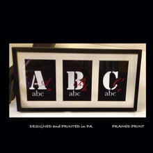 Load image into Gallery viewer, MATTED and FRAMED ABC for KIDS.
