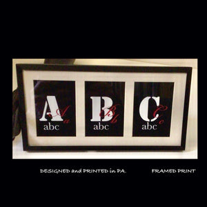 MATTED and FRAMED ABC for KIDS.