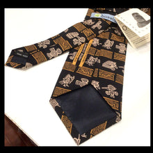 Load image into Gallery viewer, boxelder maya stamp silk necktie
