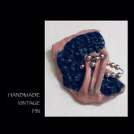 VINTAGE USA HANDMADE  PK/BK pin