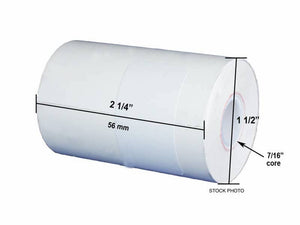2 1/4" x 55' Thermal Receipt Credit Card Paper