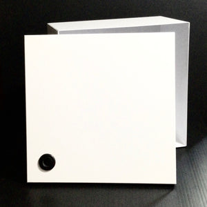 Modern vintage white metal lidded box