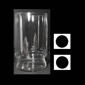 glass cylinder vase 6” x 10”