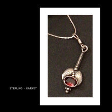 Load image into Gallery viewer, STERLING with GARNET NECKLACE
