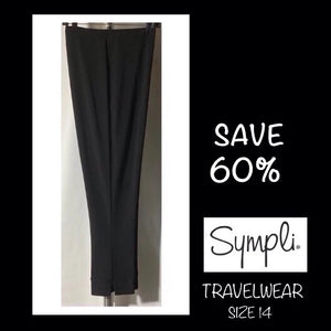 SYMPLI  TRAVEL PANT - BLACK
