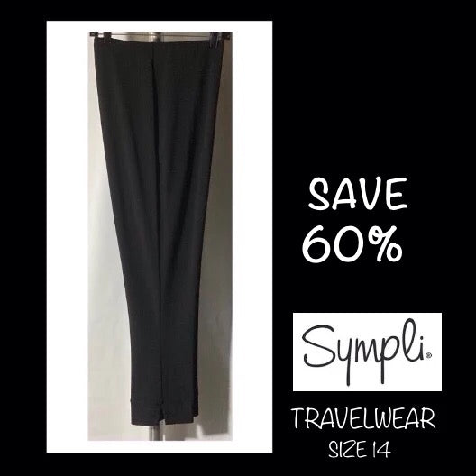 SYMPLI  TRAVEL PANT - BLACK