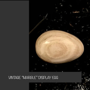 VINTAGE HANDMADE SOLID “marble” EGG