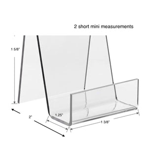 5 CLEAR ACRYLIC MINI DISPLAY EASEL