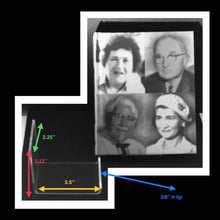 Load image into Gallery viewer, 2 small CLEAR ACRYLIC MINI DISPLAY EASELS
