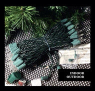 String lights green wire commercial grade