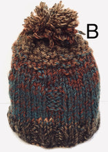 Load image into Gallery viewer, k1p2   brown - turquoise hats /scarves
