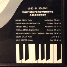 Load image into Gallery viewer, HARRISBURG SYMPHONY 1983 FRAMED POSTER
